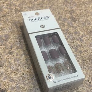 imPRESS Press-On Nails - Mauve and Glitter